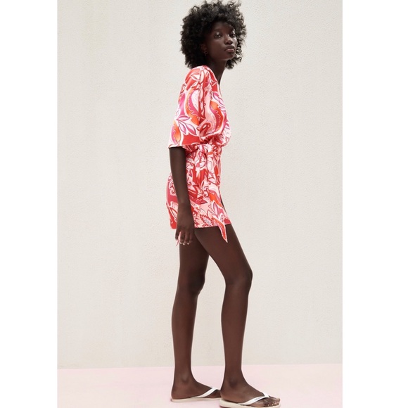 PRINTED MINI DRESS - Picture 8 of 16